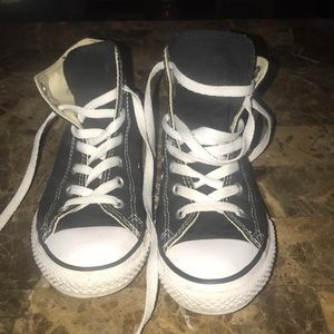 Black hightop converse